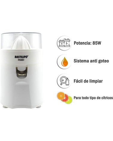 Exprimidor color blanco, 85W, doble dirección, EX-85B