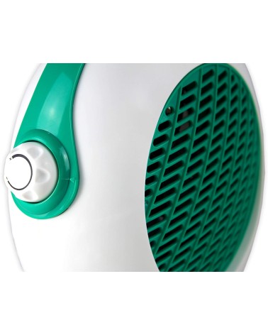 TVC-2000V, Termoventilador vertical blanco/verde, 1000/2000W, termostato