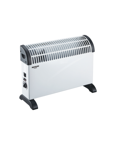 Convector eléctrico con función turbo, color blanco, con termostato, 2000W, CET-2000,