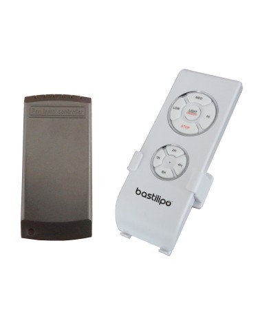 Ventilador de techo con mando a distancia 3 velocidades con mando a distancia y palas reversibles, Adra Blanco LED