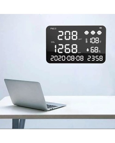 CO2METER0110, Analizador de aire empotrable, infrarrojos, pantalla LED, 365 x 230 x 40 mm, 530 g