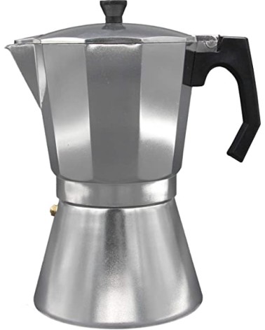 Cafetera italiana de aluminio de 12 tazas, apta para inducción, Mokka induccion 12AL,