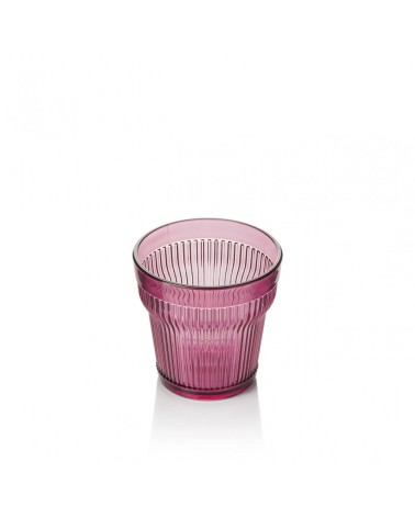 PACK 6 UNIDADES VASO 300 ML. MOD. EMPIRE STATE COLOR ROSA PALO. Vaso de policarbonato tamaño mediano, reutilizable, libre de BPA