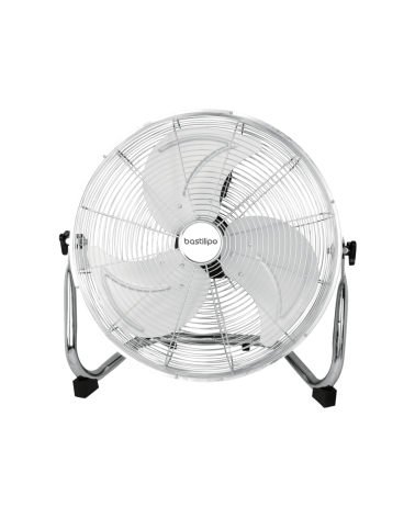 Ventilador industrial suelo de 30 cm, cromado, 40 W, 3 velocidades, ÍNDICO