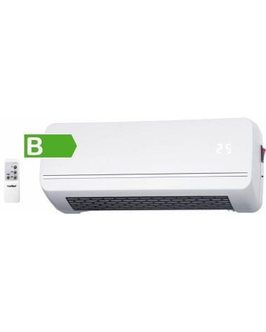 Calefactor Split cerámico, resistencia PTC, 1000/2000W, color BLANCO, ideal baño, CS-2000B,