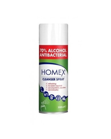 24 unidades de aerosol con 70% de alcohol isopropilico, 200ml