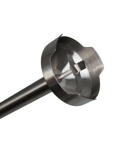 TURBOMIX-1200ACC, Batidora de brazo, 1200W, caña extra larga de acero de 21 cms, con 4 cuchichas de acero inox., Velocidad varia