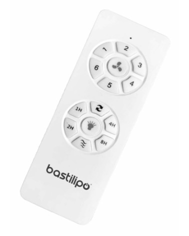 ESTORIL NIQUEL, Ventilador techo de 3 palas retractiles,  motor DC, mando a distancia, Luz LED 3 colores , 105 cm, color acero c