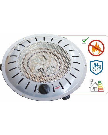 Brasero de seguridad, sistema de seguridad patentado, 450/500/950W, cable 3 metros, modelo BET-950