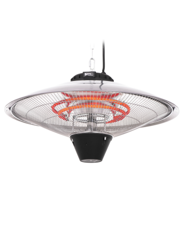 PROMETEO UMBRELA,  Estufa para exterior colgante, 1500W, Mando a distancia, resistencias de infrarrojo de amplio expectro