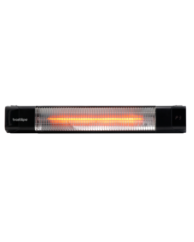 PROMETEO-E-1500,  Estufa para exterior empotrable, 1500W, Mando a distancia, resistencias de infrarrojo de amplio expectro.