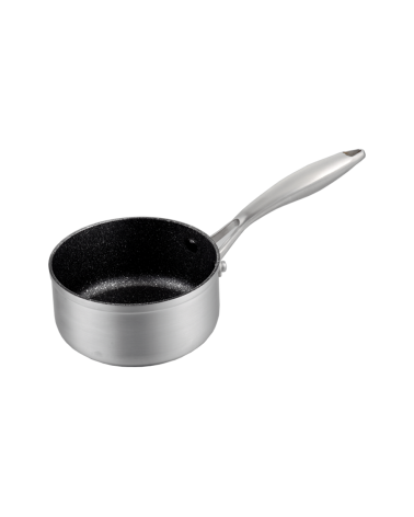 Titanium pro 16CA, cazo de aluminio fundido,16mm, antiadherente a la piedra, full induction, asa remachada de acero, 1,35L