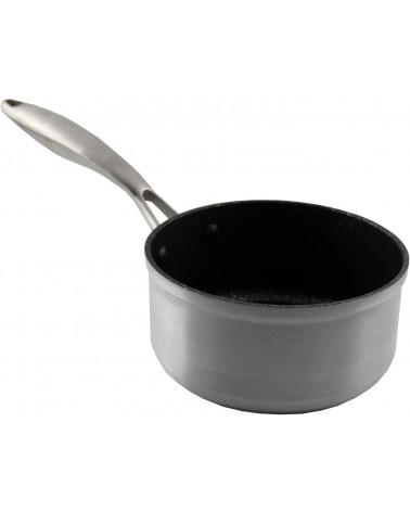 Titanium pro 16CA, cazo de aluminio fundido,16mm, antiadherente a la piedra, full induction, asa remachada de acero, 1,35L